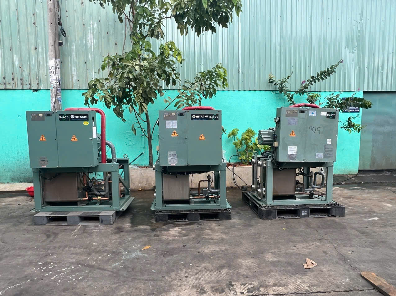 Cho thuê máy chiller HITAICHI R407C